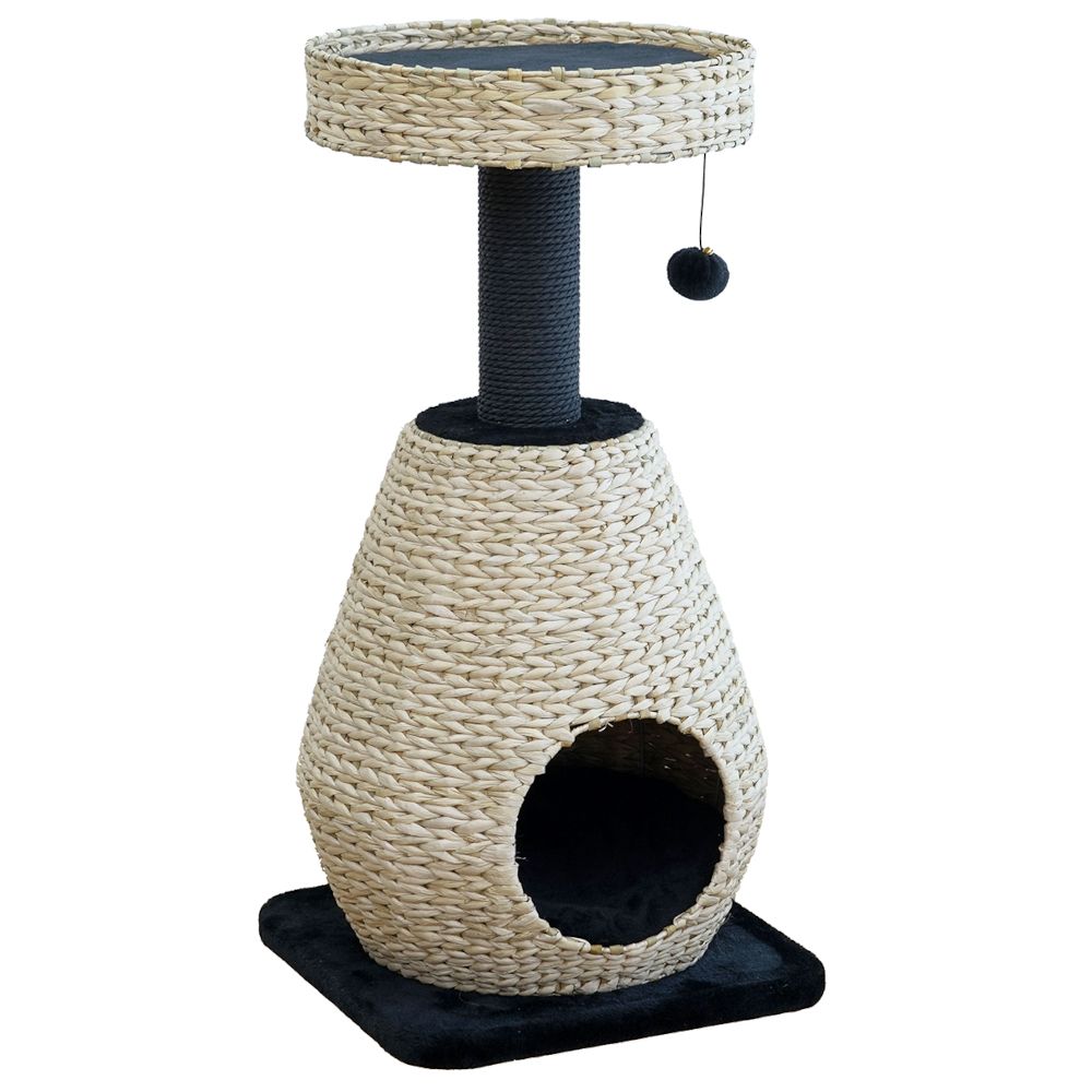 Karlie Water Hyacinth Scratching Post Scuro S black / natural