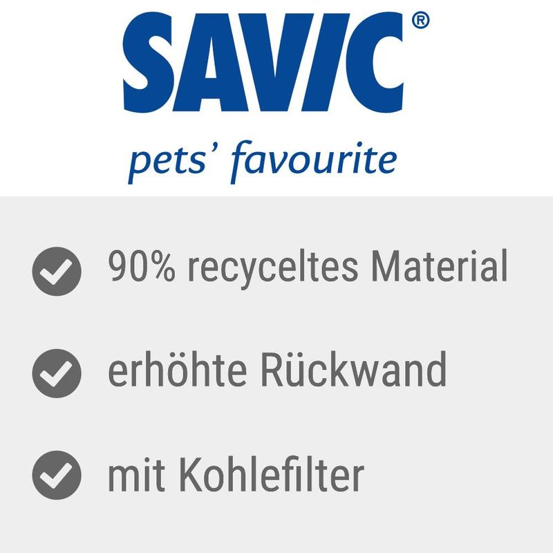 Savic Nestor Happy Planet Cat Litter Box warm grey / granite mocca