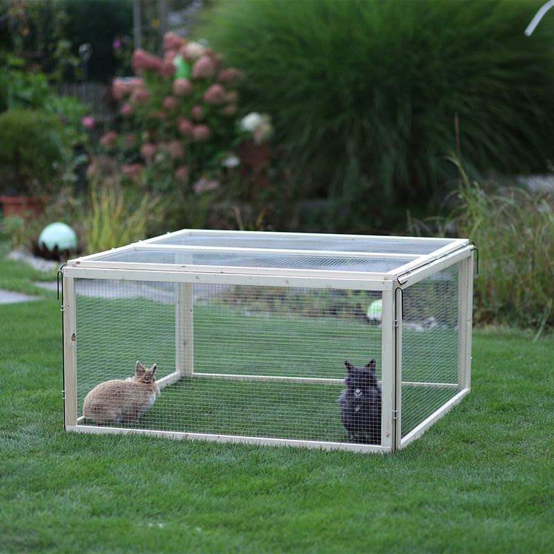 Kerbl Pet VARIO Outdoor Enclosure with Mesh 120 x 120 x 59cm (L x W x H), 6 elements