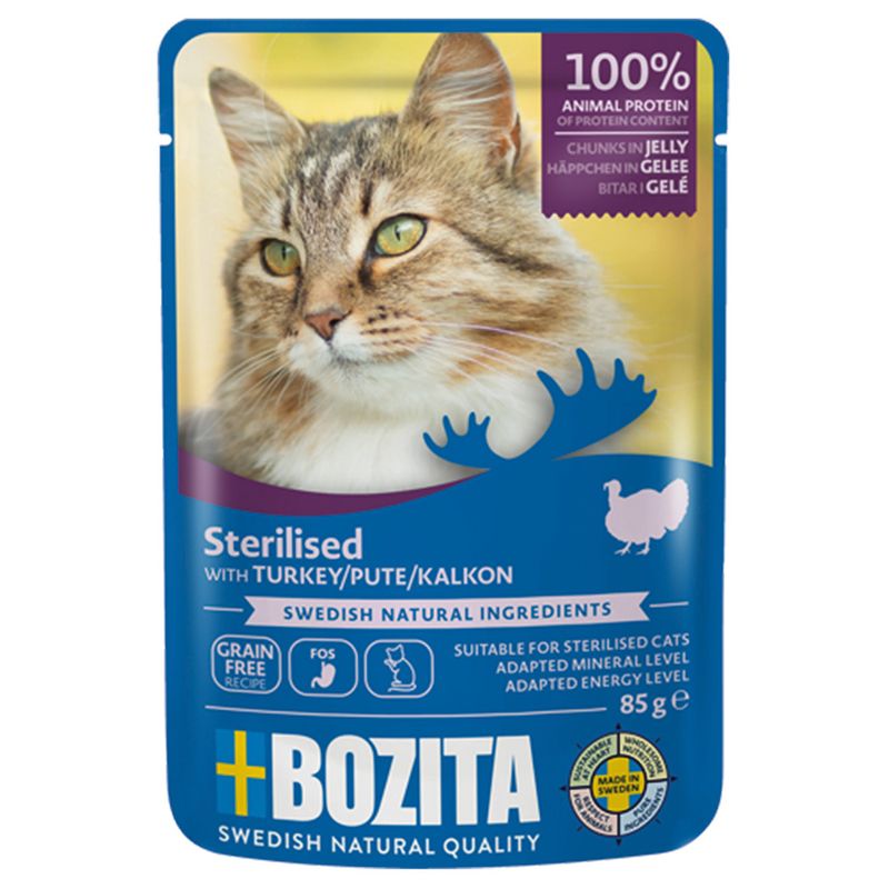 Bozita Sterilised Chunks in Jelly 12 x 85g Beef