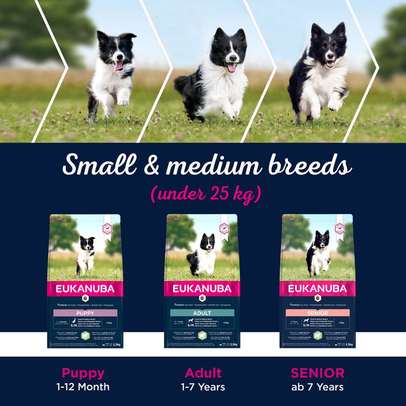 Eukanuba Puppy Small & Medium Breed – Lamb & Rice 12kg
