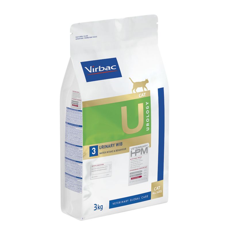 Virbac Veterinary HPM Cat Urology Water Intake & Behaviour U3 2 x 3 kg