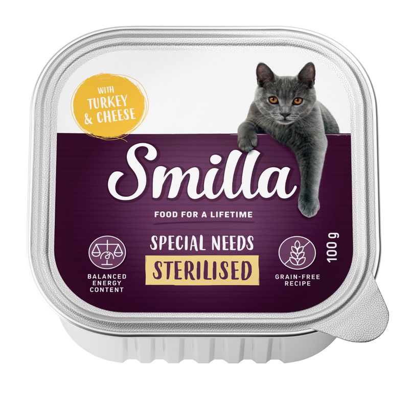 Smilla Adult Sterilised Trays 6 x 100g Turkey