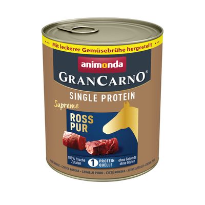 Saver Pack animonda GranCarno Adult Single Protein Supreme 24 x 800g Horse Pure