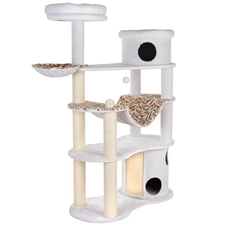 White Tiger XXL Cat Tree White (2 packages)