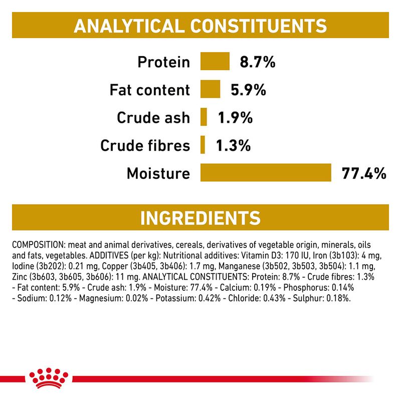 Royal Canin Veterinary Dog - Urinary S/O Ageing 7+ in Loaf 12 x 85g