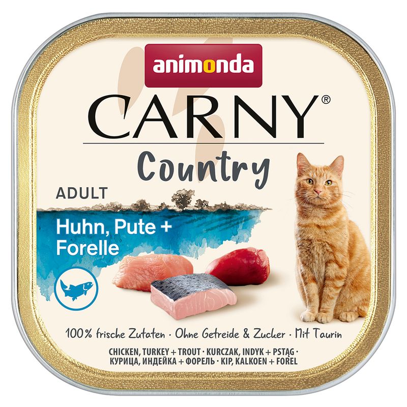 animonda Carny Country Adult Multipack 6 x 100g Farmhouse Variety (3 Flavours)
