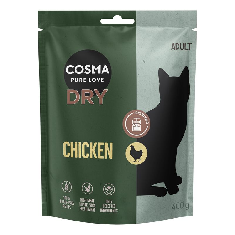 Cosma Extruded Chicken Dry Food 400g