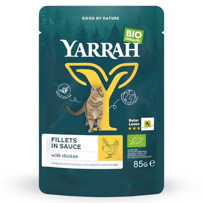 Yarrah Organic Fillets in Sauce Saver Pack 28 x 85g Organic Beef