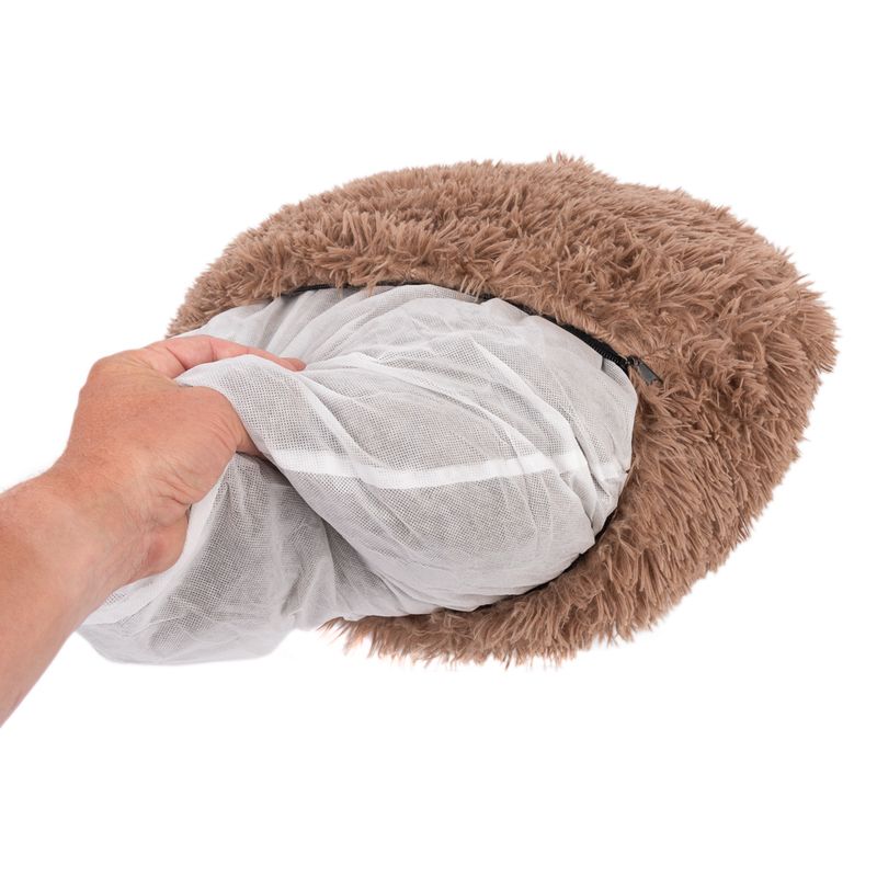 TIAKI No Stress Cuddly Bed - Beige Small: 75 x 25cm (Diameter x H)