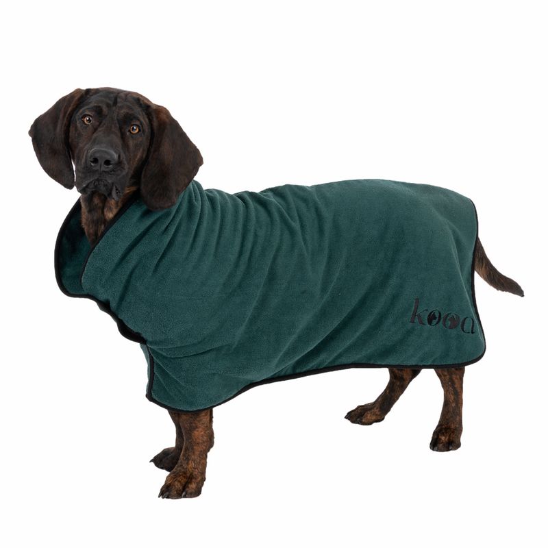 kooa Deluxe Microfibre Dog Bathrobe XS: approx. 25cm Back Length
