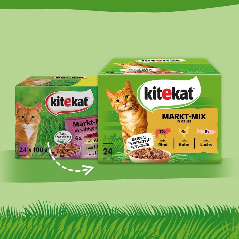 Kitekat Variety Pouches Saver Pack 48 x 85g Classic Selection in Gravy