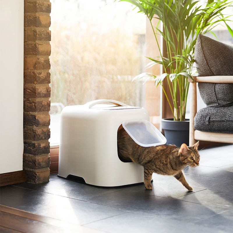 Rotho MyPet BIALA Cat Litter Tray Anthracite