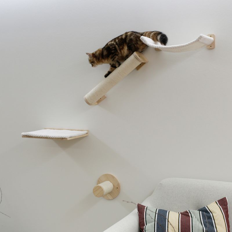 Kerbl Pet Climbing Wall Alps for Cats 4-piece set