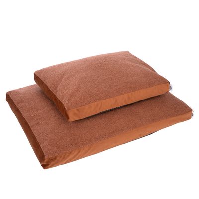 TIAKI Teddy Dog Mattress - Copper Size M: 70 x 50 x 10 cm (L x W x H)