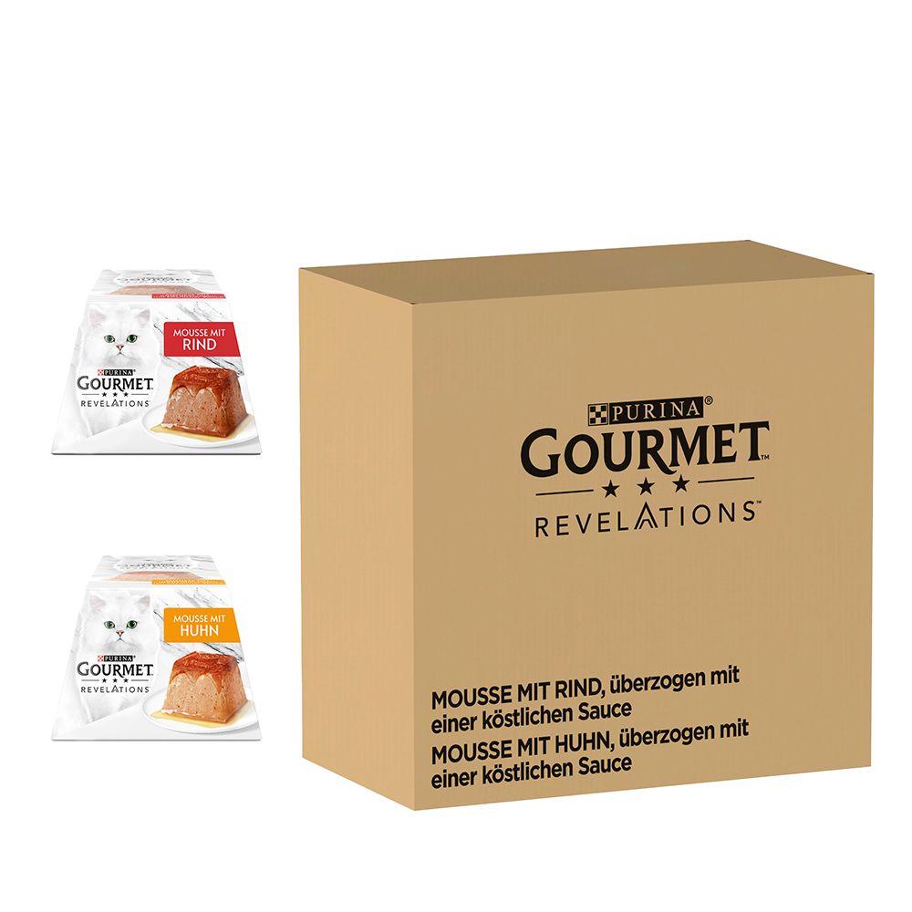 Gourmet Revelations Mousse Saver Pack 48 x 57g Chicken & Beef