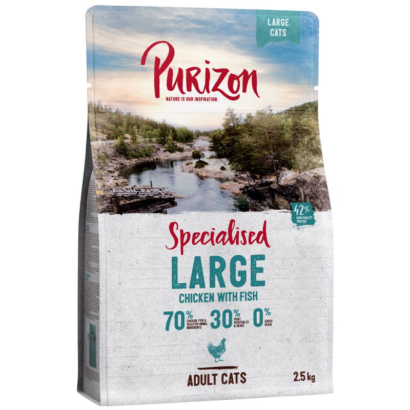 Purizon Large Adult Grain-Free Chicken & Fish 2.5kg