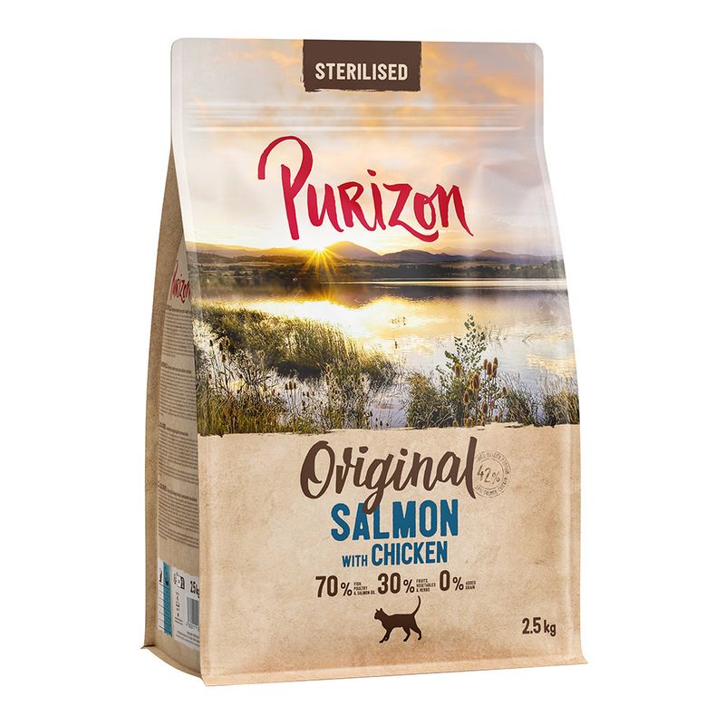 Purizon Sterilised Adult Grain-Free Salmon with Chicken 400g
