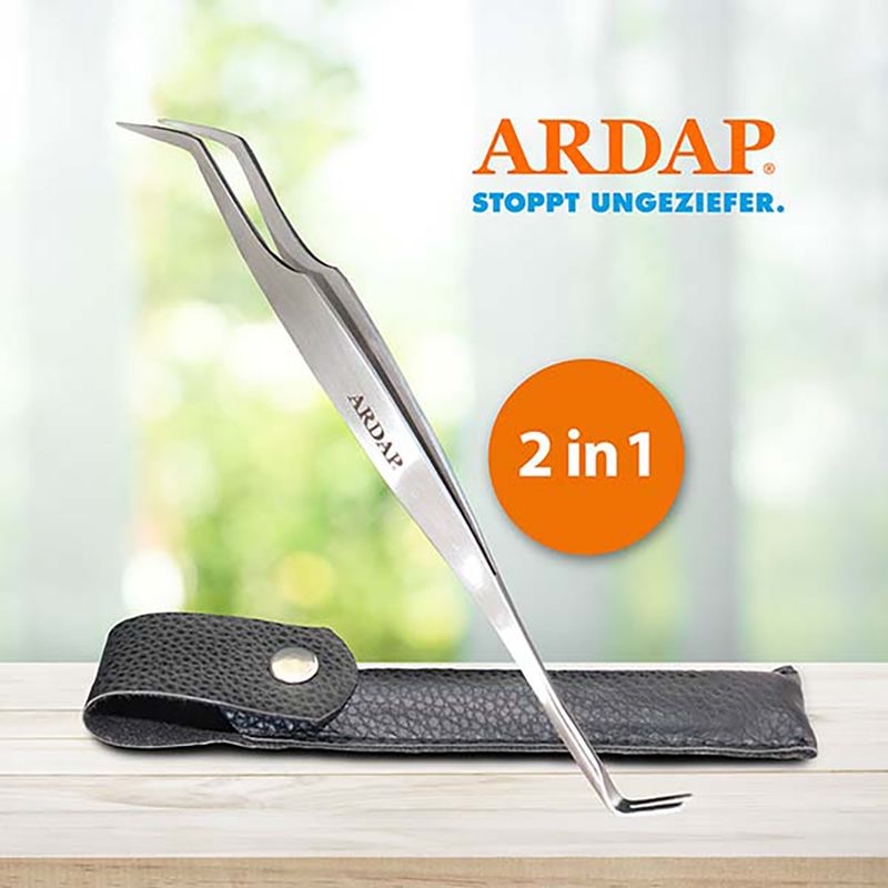 Ardap Tick Hook with Tweezers Tick Hook and Tweezers