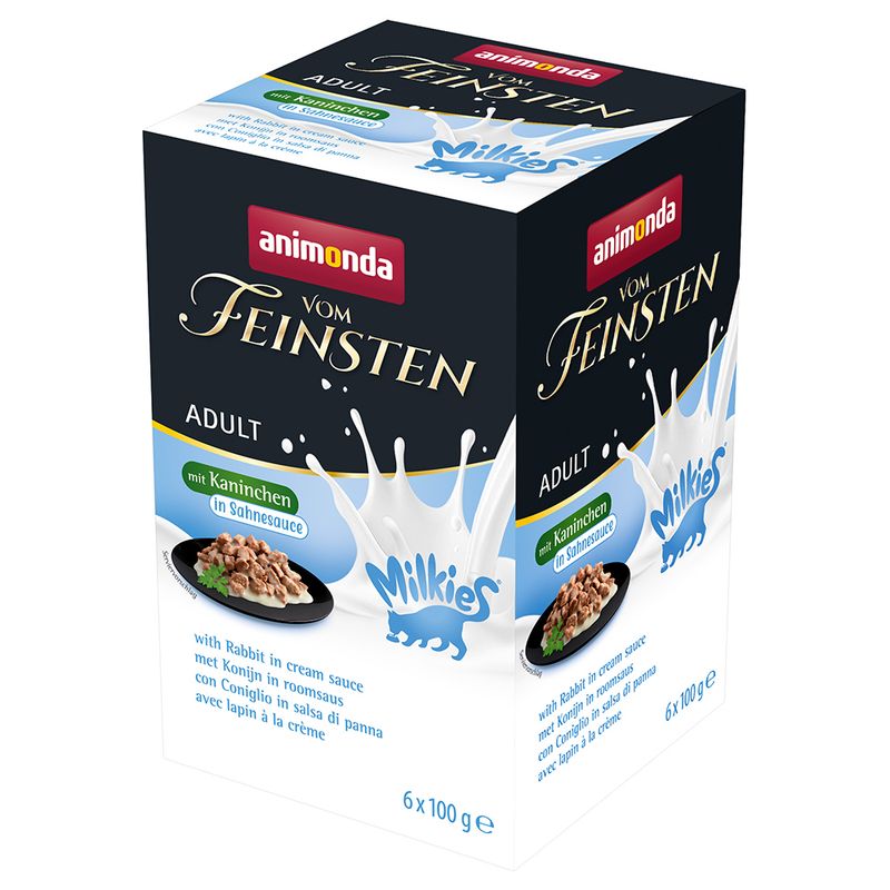 animonda Vom Feinsten Adult Milkies in Sauce Saver Pack 32 x 100g Turkey in Yoghurt Sauce
