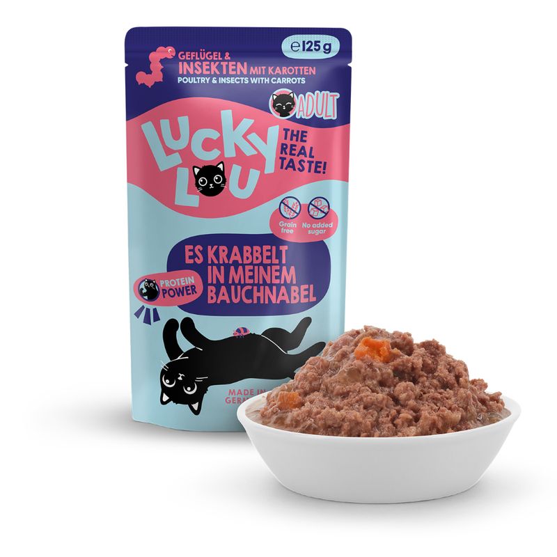 Lucky Lou Adult 16 x 125g Poultry