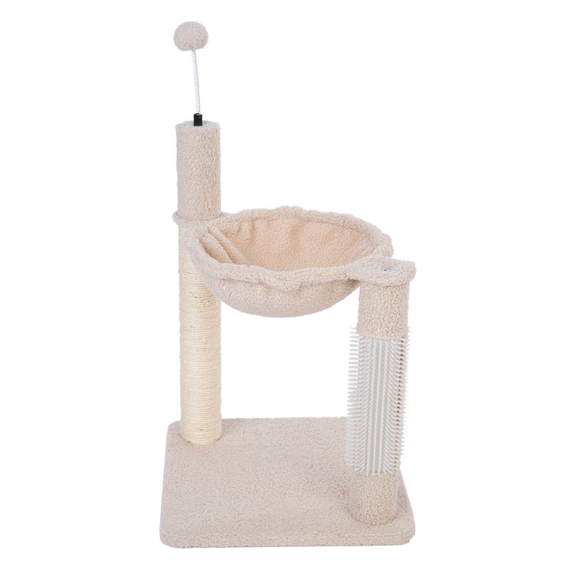 TIAKI Shearly Scratching Post with Hammock Beige
