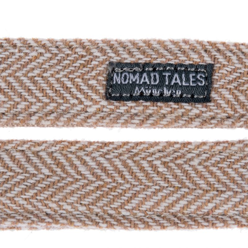 Nomad Tales Calma dog leash, sand 120 cm long, 15 mm wide