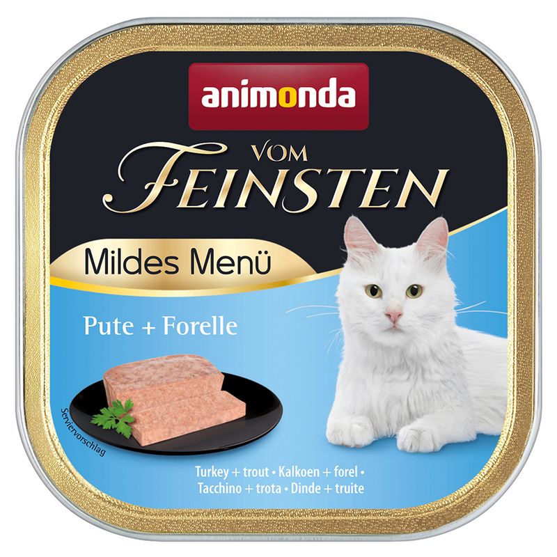animonda vom Feinsten Mild Menu Adult Saver Pack 36 x 100g Turkey & Salmon