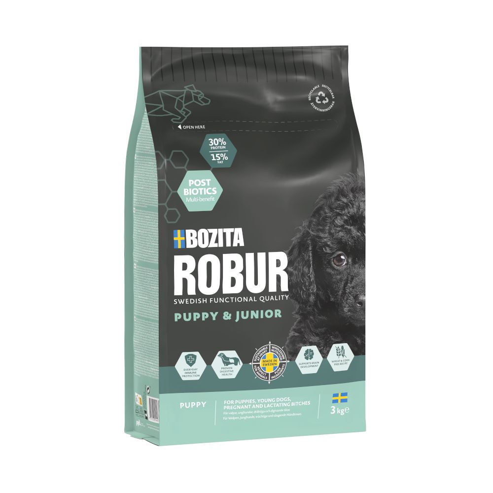 Bozita Robur Puppy & Junior Chicken 3kg