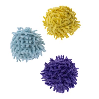 TIAKI Pompom Ball Set with Catnip – 3 Balls