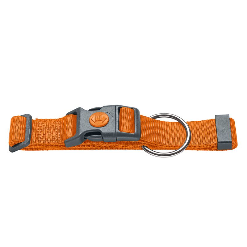 HUNTER Halsband London, orange Vario Basic Gr.S: 24-36 cm Halsumfang, B 10 mm