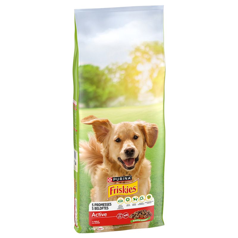 Purina Friskies Adult Dog Active with Beef 3kg