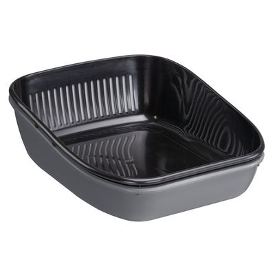 Ferplast Antibacterial Cat Litter Tray Birba Sanitised Grey / black