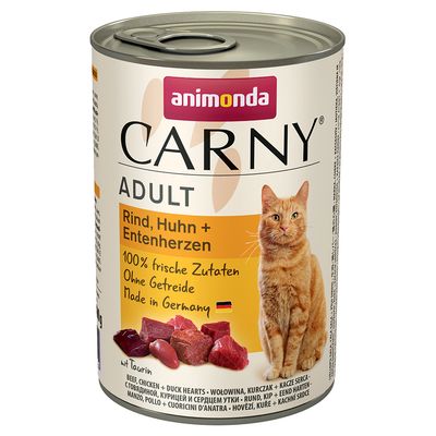 animonda Carny Adult 6 x 400g Beef, Turkey & Rabbit