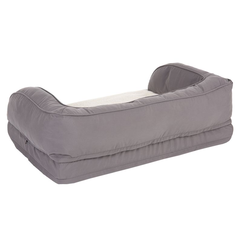 Orthopedic dog sofa grey Replacement cover, dark gray, size L