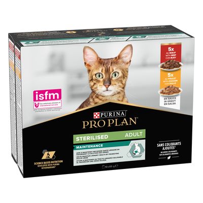 PURINA PRO PLAN Sterilised Adult Maintenance 10 x 85g Turkey