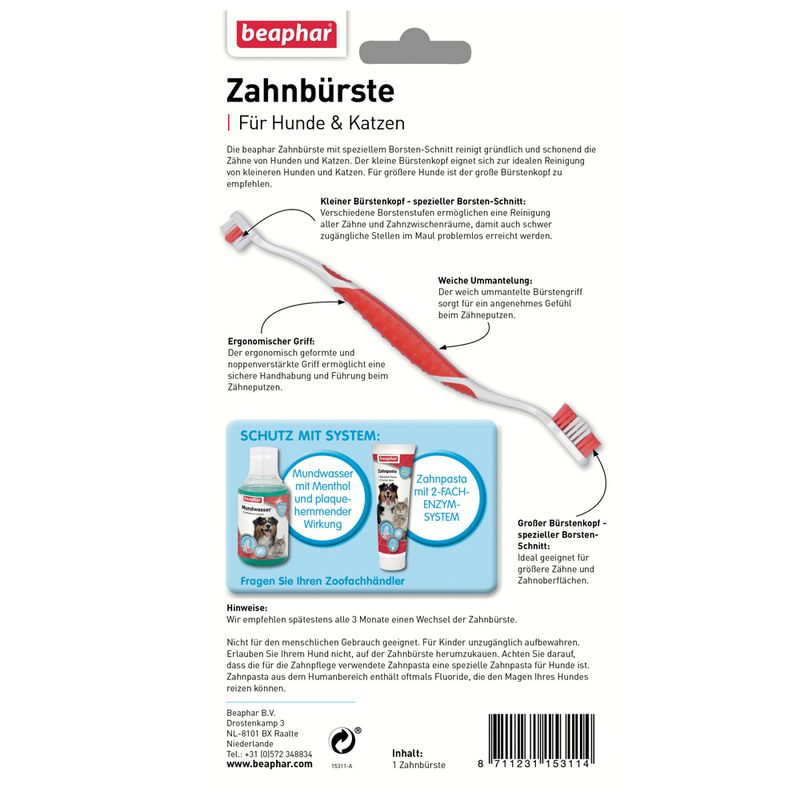 beaphar Toothbrush 1 toothbrush