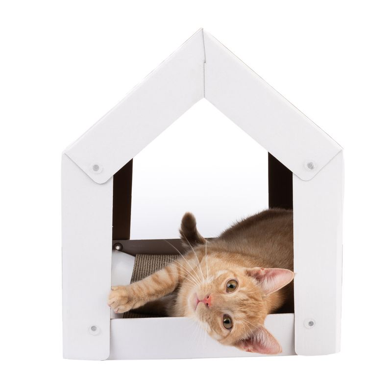 XL Cat House with Scratching Pad Winter Edition 58 x 36 x 41cm (L x W x H)