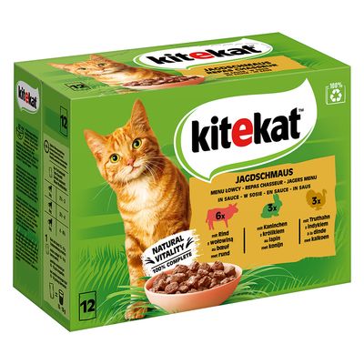 Kitekat Variety Pouches Saver Pack 48 x 85g Classic Selection in Gravy