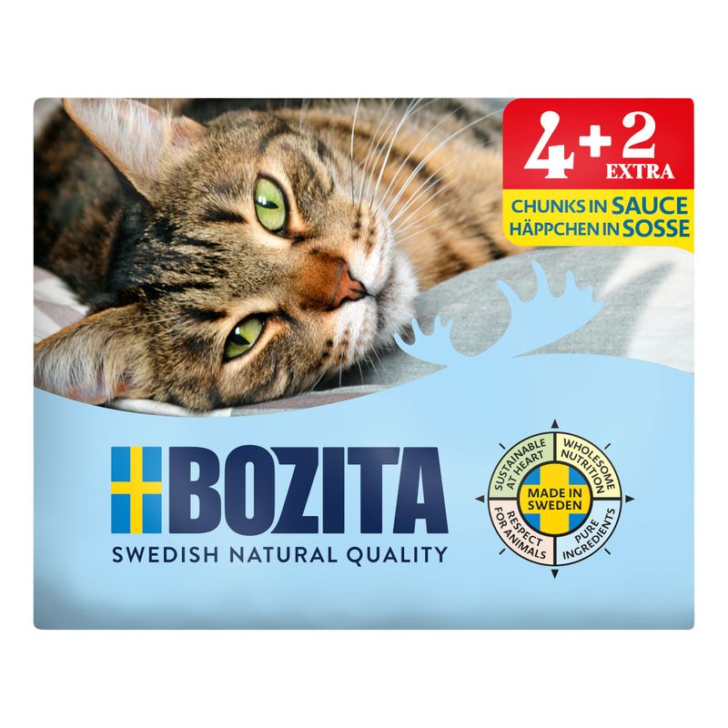 Bozita Tetra Chunks in Sauce 6 x 370g Chicken & Turkey