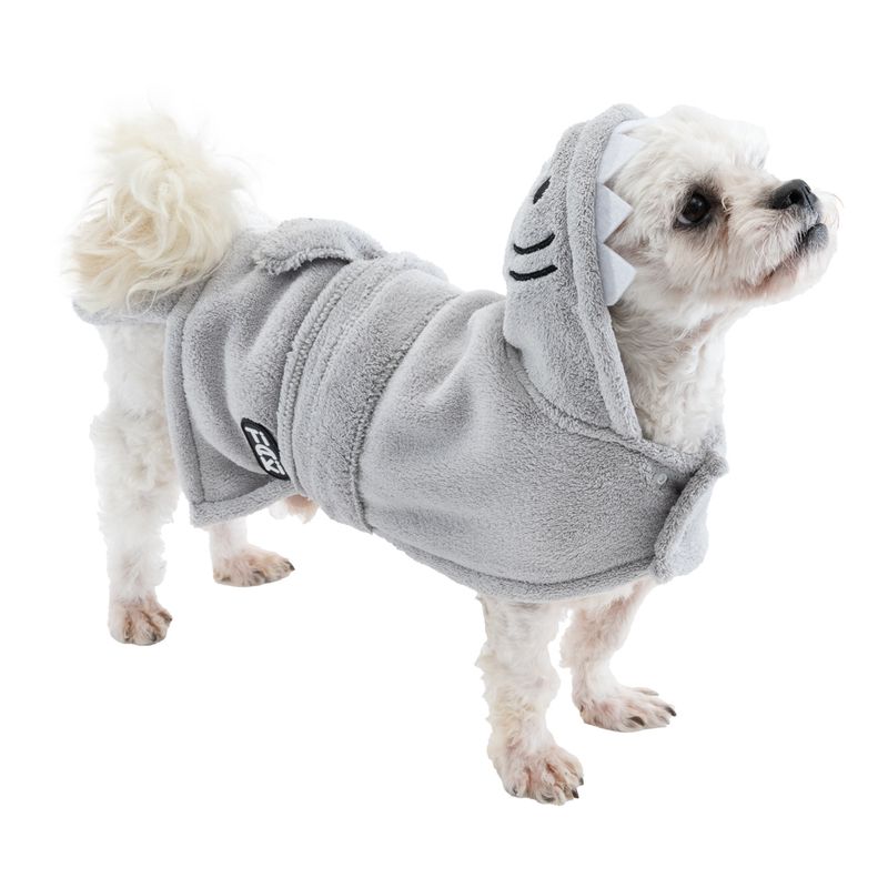 TIAKI Dog Bathrobe - Shark approx. 25cm Back Length