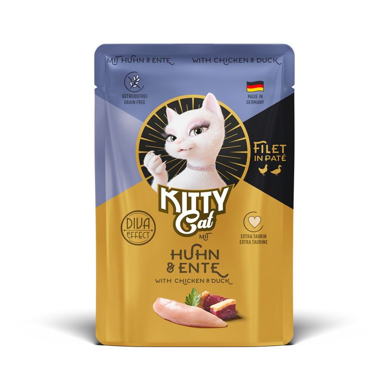 Kitty Cat Fillet in Paté Mixed Pack 6 x 85g Chicken Variety Pack (6 Varieties)