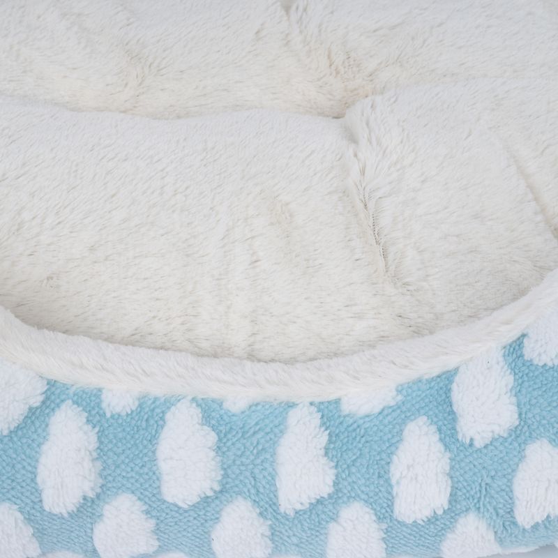 zooplus Basics Fluffy cuddly bed blue