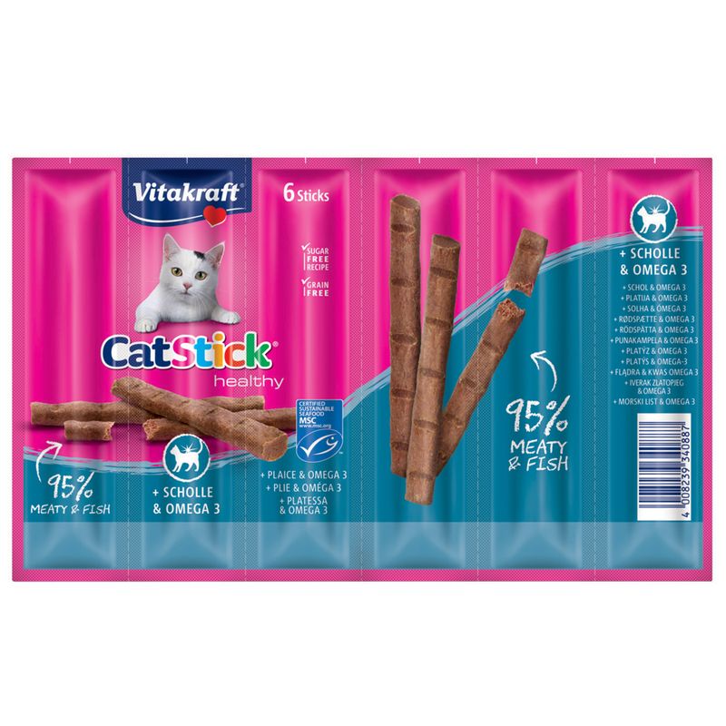 Vitakraft Mini Cat Sticks - 6 x 6g Classic: Duck & Rabbit