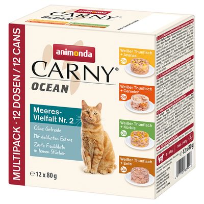 Mixed Megapack animonda Carny Ocean 12 x 80g Ocean Mix I (4 Varieties)