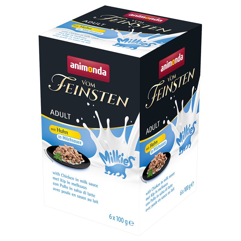 animonda Vom Feinsten Adult Milkies in Sauce Saver Pack 32 x 100g Turkey in Yoghurt Sauce