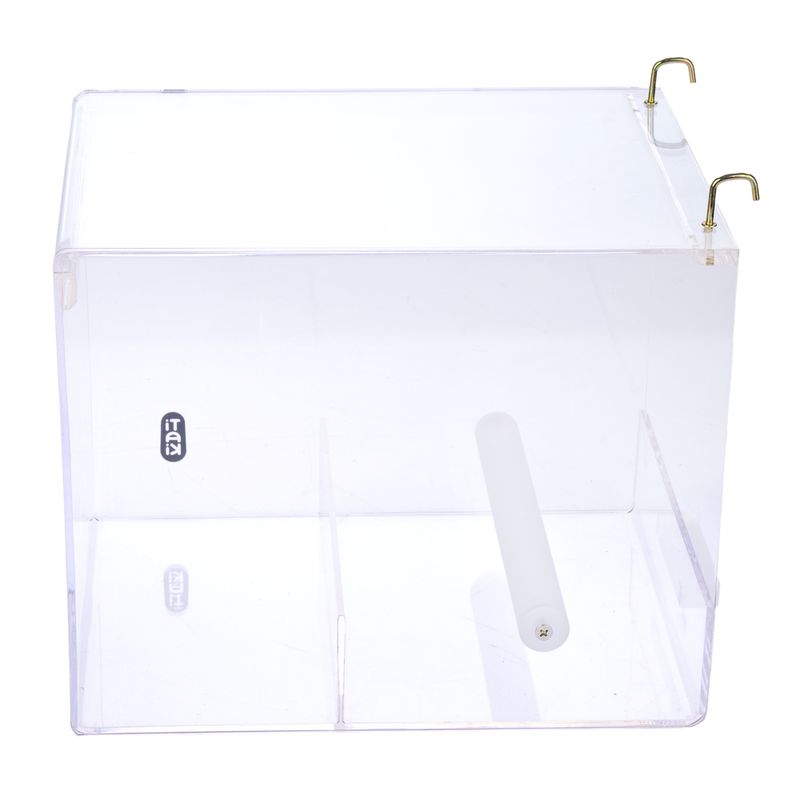 TIAKI No-Mess Acrylic Bird Feeder Size S: 13 x 14 x 13cm (L x W x H)