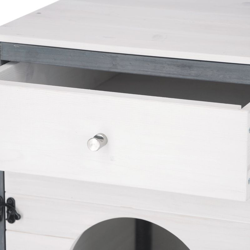 Kerbl Pet Cat Cabinet Ida White/grey