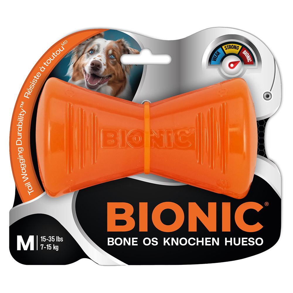BIONIC Chew Bone Size M: 15 x 5.3 x 13cm (L x W x H)