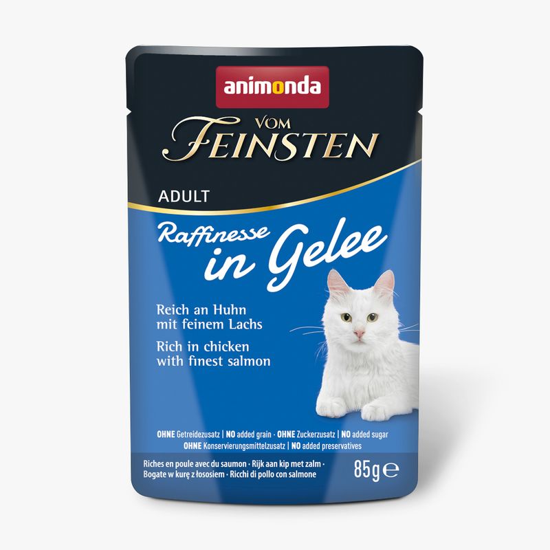 animonda vom Feinsten Adult Raffinesse in Jelly 24 x 85g Rich in Chicken with Beef